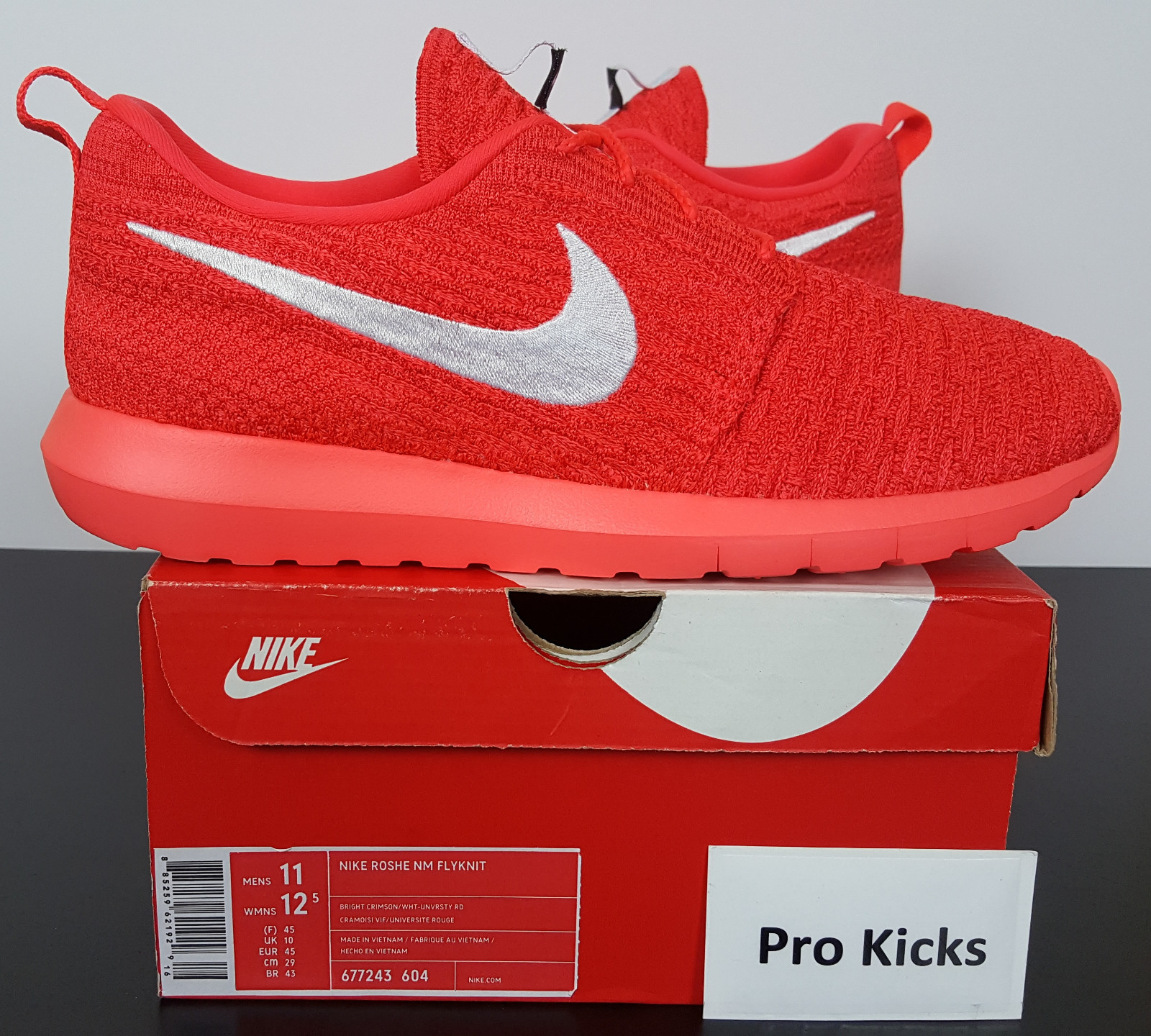 nike roshe nm flyknit rojas