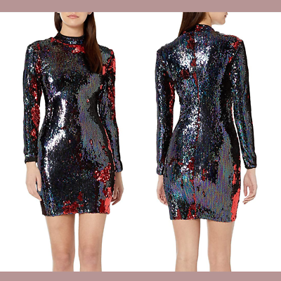 dress the population red sequin dress Emery Baroque Sequin Dress  Dress the Population