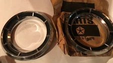 New Old Stock Headlight Bezel Pair for 1964 Dodge Polara #2417068 & 2417069