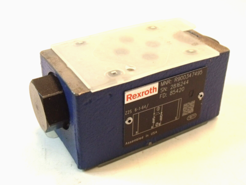 Nuevo Rexroth R900347495 Z2S6-1-64/Válvula de placa sándwich hidráulica: talla 6 - Imagen 1 de 5