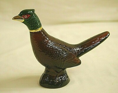 Vintage Avon Ring Neck Pheasant Bird Root Beer Glass Bottle Sold Empty