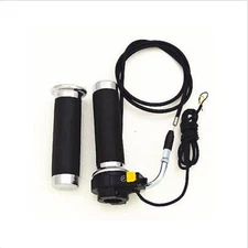 Handlebar Grips Twist Throttle + Kill switch + Cable Set for Motorised Bicycle 