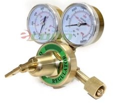 Oxygen Brass Regulator Gauges  CGA540 Fit Victory/Harris Type Welding Torch