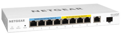 Netgear GS110TUP 10 Port Gigabit Ethernet Ultra60 PoE LAN Switch