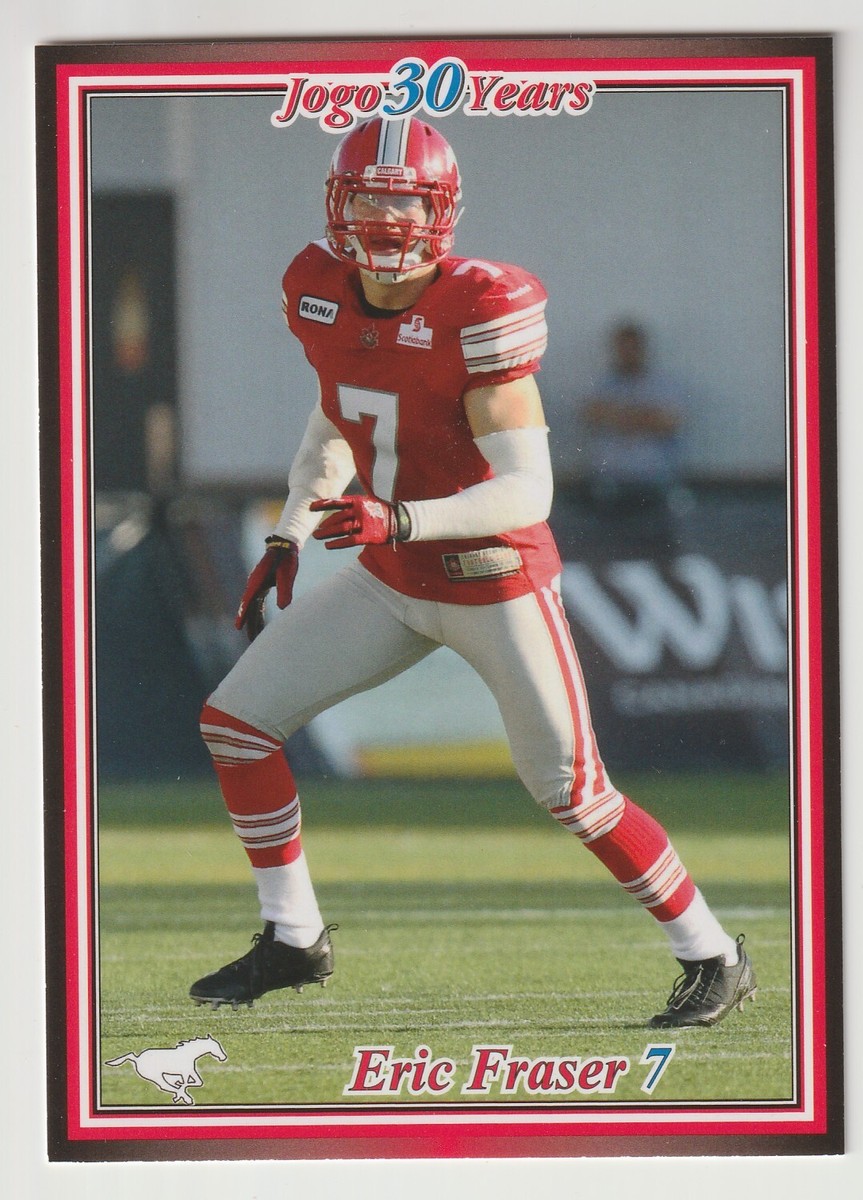 2010 Jogo CFL Eric Fraser Rookie Card #87 Calgary Stampeders