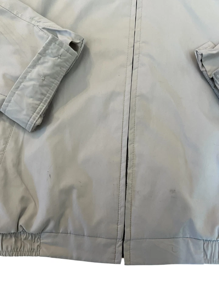 Vintage Lyle & Scott Scotland Jacket Size L Black Label Beige Full Zip Pockets - Image 4 of 4