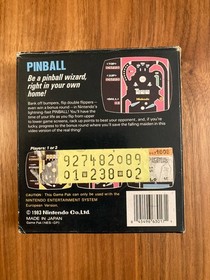 SELTEN Bienengr&auml;ber Small Box  Nintendo Nes Spiel - Pinball- OVP