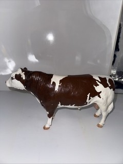 Vintage Breyer Molding Co. Brown & White Bull Figurine