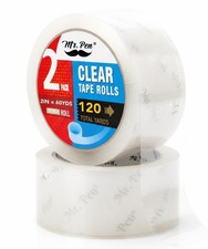 Packing Tape, 2 Pack, 2 Inch Wide, 60 Yards, 1.9mil, No Smell