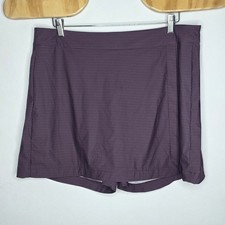 Spanx Womens Sunshine Skort Shorts 6" Size XL Dark Cherry