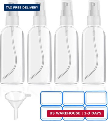 DTDNZKN 4 Pack 1 Oz (30ml) Mini Spray Bottles Clear Travel Size Spray Bottles Le
