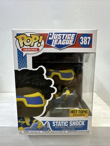 Funko Pop! Vinyl DC Universe Static Shock Hot Topic Exclusive) #387 Damaged Box