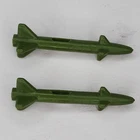 1985 Vtg Gi Joe Silver Mirage Motorcycle 2x Sidecar Missile Vehicle Part Piece