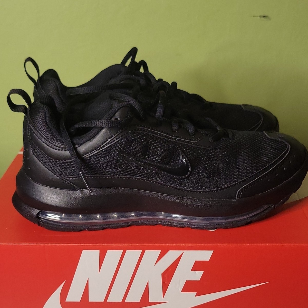 Size 14 Nike Air Max AP Triple Black Volt Mens Athletic Shoes CU4826-001 Air Max AP  main image 4