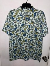 Nike Golf Players Tour Floral Print Dri-Fit Polo DH0940-394 Men  s Size Large EUC