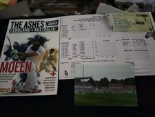 ENGLAND V AUSTRALIA 4TH ASHES TEST TRENT BRIDGE 2015 PROGRAMME SCORECARD TICKET