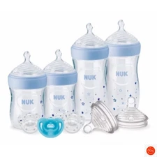 NUK Simply Natural Bottle Gift Set - Blue - 9pc