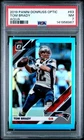 2019 PANINI DONRUSS OPTIC AQUA #63 TOM BRADY 136/299 PSA 7