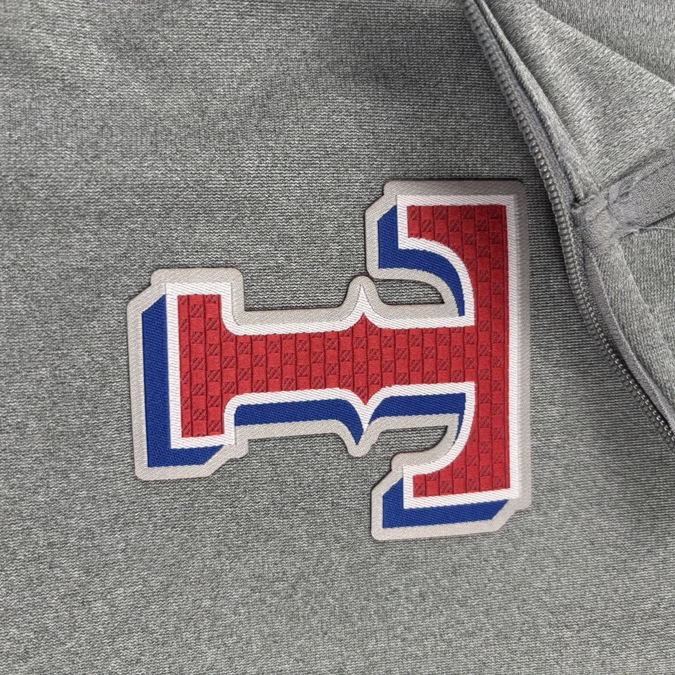 Nike Dri-Fit Texas Rangers 1/4-Zip Pullover Men’s XXL Gray Polyester Thumbhole - Image 3 of 4
