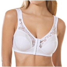 Speidel Damen Soft-BH Vorderverschluss-BH ohne Bügel Margot Spitze Baumwolle