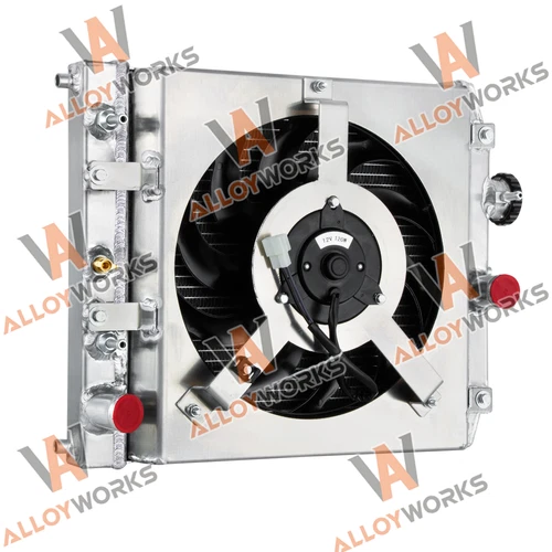 2-Row Radiator Shroud Fan For Honda Civic 92-00 D15 D16 EK EG Acura Integra GS. - Picture 10 of 11