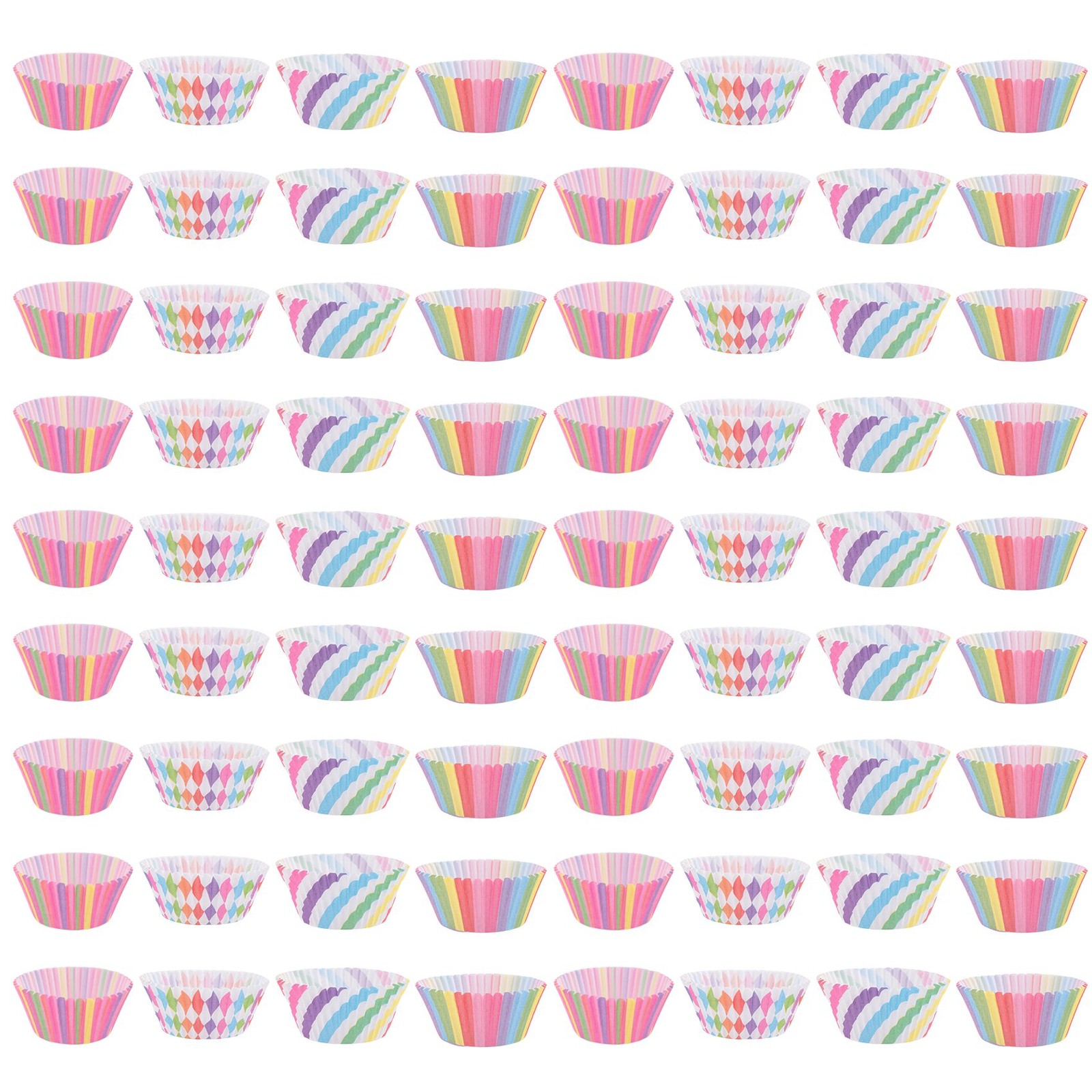 Colorful Disposable Cupcake Liners Baking Muffin Cups 4112 Combo Pack-image