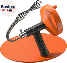 Drain Snake Auger, 33 Feet Plumbing Snake Drain Hair Clog Removal Tool, Sink Unc