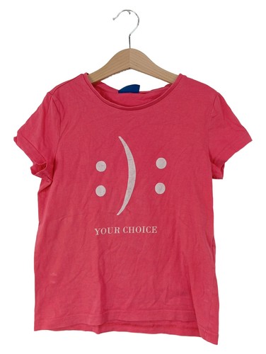 Charanga - T-shirt Fille Rose Message Basics