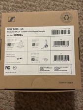 Sennheiser/EPOS SDW 5066 Binaural DECT System USB Phone Dongle/Double Sided