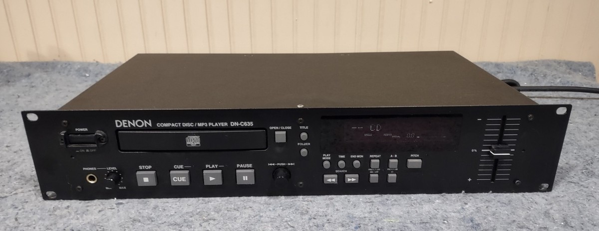 動作ok DENON DN-C635 COMPACTDISC/MP3 PLAYER デノン CDプレーヤー Vintage DENON DN-C635 Compact Disc / MP3 Player Rack Mount
