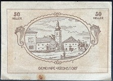 50 Heller Kronstorf 1920 Emergency Money Austria #16.01.a4