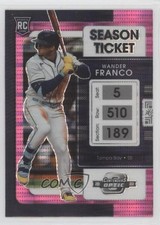 2022 Panini Chronicles Contenders Optic Pink Pulsar Prizm Wander Franco #1 uk2