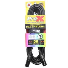 ProX XCP-DMX25 25 Foot 3 Pin DMX Stage Lighting Cable OFC Copper Female to Male