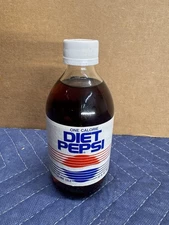 Diet Pepsi 10 Oz Sealed Glass Bottle 90’s Era Great Condition