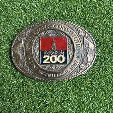 Belt Buckle United States Constitution We the People Philadelphia 1986 Vintage