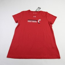 Cincinnati Bearcats Under Armour HeatGear Short Sleeve Shirt Women's Red New