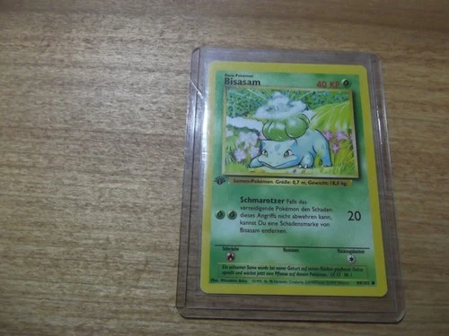 BISASAM - Bulbasaur 1999 GERMAN POKEMON 1ST ED BASE SET NON CARD 44/102