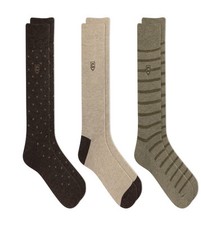 Chaps Classic Dress Dot Crew Socks , Pack Of 3