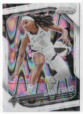 2025 Panini Prizm WNBA White Seismic #33 Dana Evans Las Vegas Aces Louisville