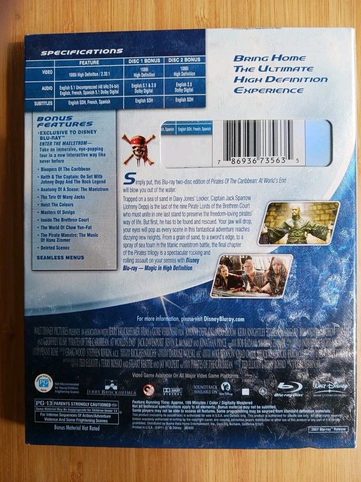 Pirates of the Caribbean: At World's End (Blu-ray, 2007) - Image 2 of 3