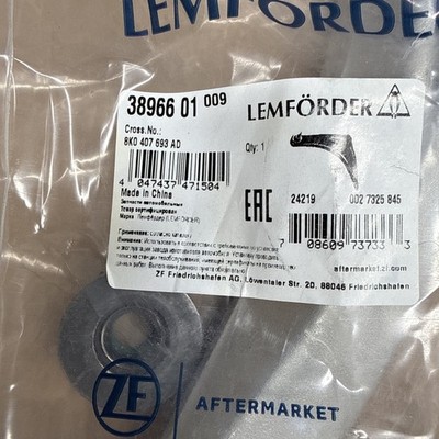 Audi Lemforder Suspension Control Arm and Ball Joint Assembly 8K0407693AD
