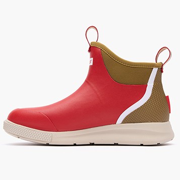 XTRATUF Men's 6 in SportTailgate Ankle Deck Boot Red - ADSM12TP, Red - Picture 3 of 7