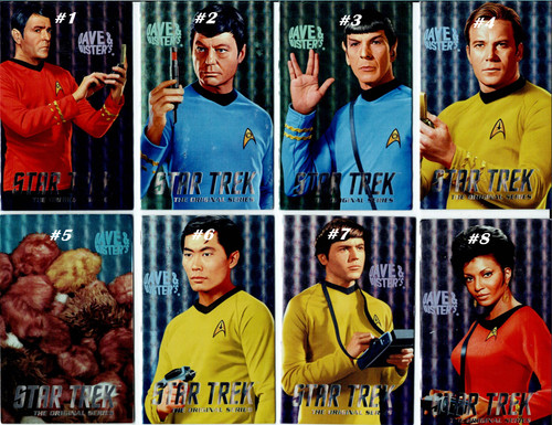 DAVE AND BUSTER STAR TREK THE ORIGINAL SERIES INDIVIDUAL CARDS AND/OR SETS