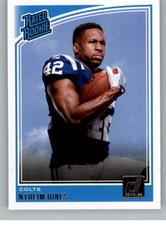 2018 Donruss #327 Nyheim Hines RC - Rookie Card Colts Rated Rookie NM-M ID:30480. rookie card picture
