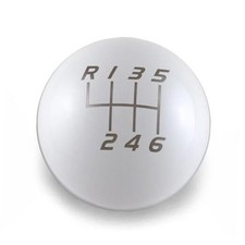 Weighted 500g Shift Knob - Compatible with Manual 1999-2024 VW Gloss White