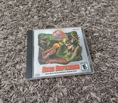 Jurassic Park III Dino Defender JP 3 Windows & Mac, 2001 PC Video Game Dinosaur