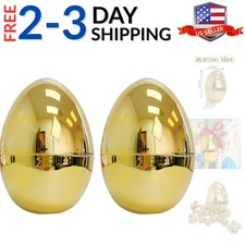 Jumbo Easter Eggs - 10" Tall x 7" Wide Extra Large Empty Plastic Eggs - Perfe...