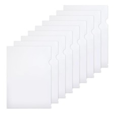 Plastic Clear Document File Folders- 100 Pack L-Type Folders Copy Safe Projec...