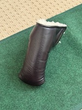 Scotty Cameron Black Leather Custom Shop Pin Flag Blade Putter Headcover USED