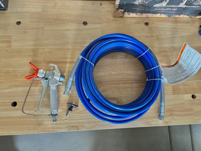 #ad Graco Airless BUNDLE 50’ Hose Spray Gun 515 Spray Tip $130.00